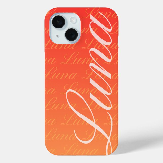 Ella Repeat Name Pattern Design Case-Mate iPhone Hülle (Rückseite)
