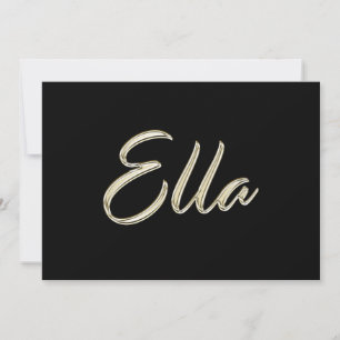 Ella white gold Handwriting Karte