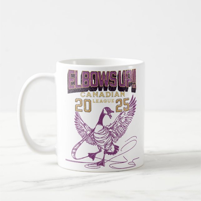 Ellbogen auf! Kanada Goose Canadian Hockey Culture Kaffeetasse (Links)