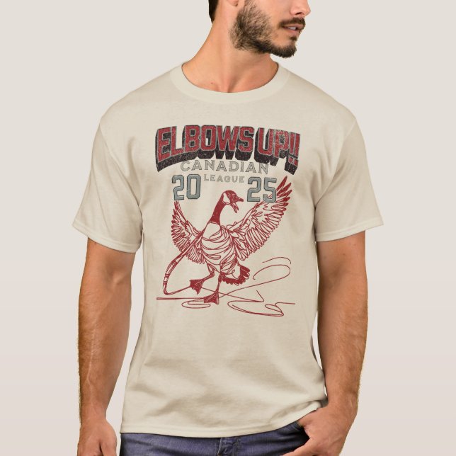 Ellbogen auf! Kanada Goose Canadian Hockey Culture T-Shirt (Vorderseite)