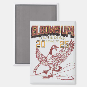 Ellbogen auf! Kanadische Liga Kanada Gänse Magnet