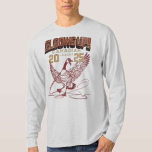 Ellbogen auf! Kanadische Liga Kanada Gänse T-Shirt