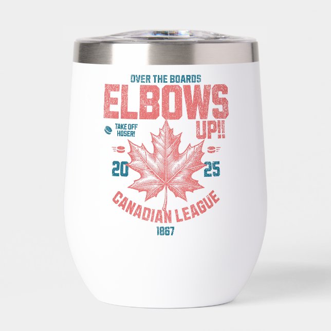 Ellbogen auf! Über die Boards Kanadischer Liga Hoc (Vorderseite)
