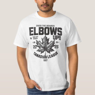 Ellbogen auf! Über die Vorstände Kanadische Hockey T-Shirt