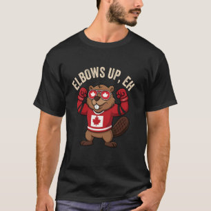 Ellbogen hoch Eh Biber Boxen T-Shirt Lustiger Kana