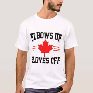 Ellbogen hoch, Handschuhe ab, Kanada-Flagge, Hocke T-Shirt