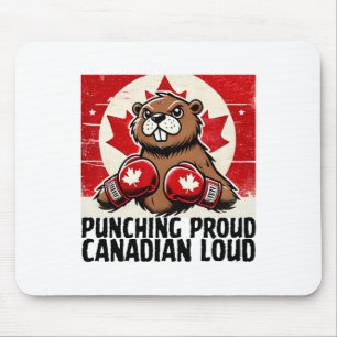 Ellbogen hoch Kanada Kanadische Gegen Zölle Beaver Mousepad