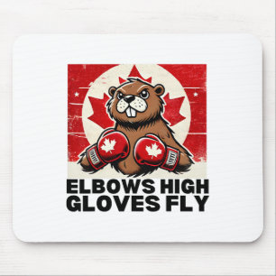 Ellbogen hoch Kanada Kanadische Gegen Zölle Biber  Mousepad