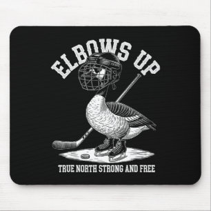 Ellbogen hoch Kanada Lustiger Hockey  Mousepad