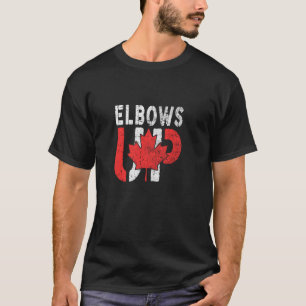Ellbogen hoch Kanada, Niemals 51 Kanada-Flagge 186 T-Shirt