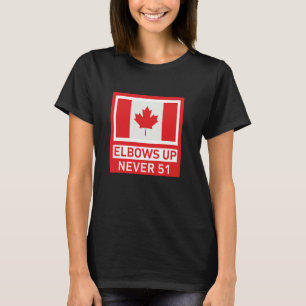 Ellbogen hoch Kanada Stark und Frei Stolz Canadian T-Shirt