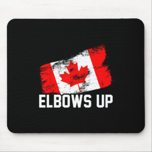Ellbogen hoch Lustiger kanadischer Hockey Maple Le Mousepad