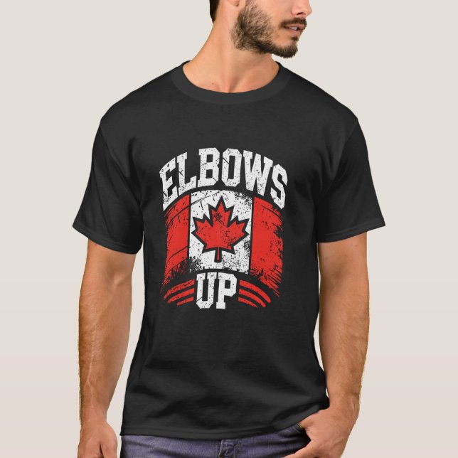 Ellbogen hoch T-Shirt (Vorderseite)