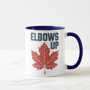 Ellbogen hoch tasse