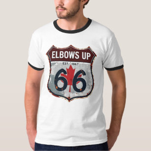 Ellbogen hoch - Vintage Canadian Shield Schild T-Shirt
