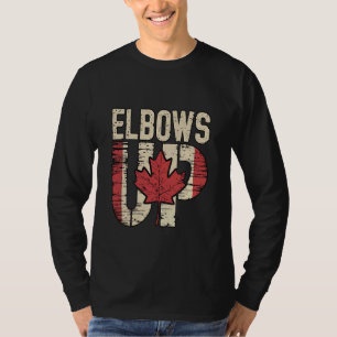 Ellbogen hoch, wahrer Norden, stark und frei, kana T-Shirt