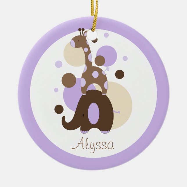 Elle-n-Freunde Gewohnheits-Verzierung Keramikornament (Vorne)