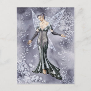 Elle neige postkarte