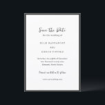Elle Simple Modern Wedding Save The Date<br><div class="desc">Moderne Hochzeiten sichern das Datum mit einem einfachen Design mit Ihren Veranstaltungsdetails,  umgeben von einem dünnen Rand.</div>
