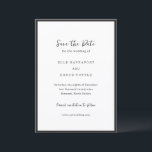 Elle Simple Modern Wedding Save The Date<br><div class="desc">Moderne Hochzeiten sichern das Datum mit einem einfachen Design mit Ihren Veranstaltungsdetails,  umgeben von einem dünnen Rand.</div>