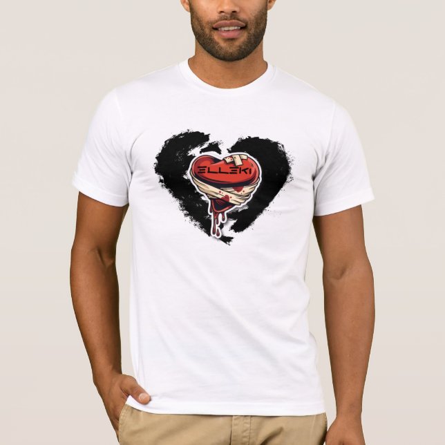 Elleki Schwarz hörte T-Shirt (Vorderseite)