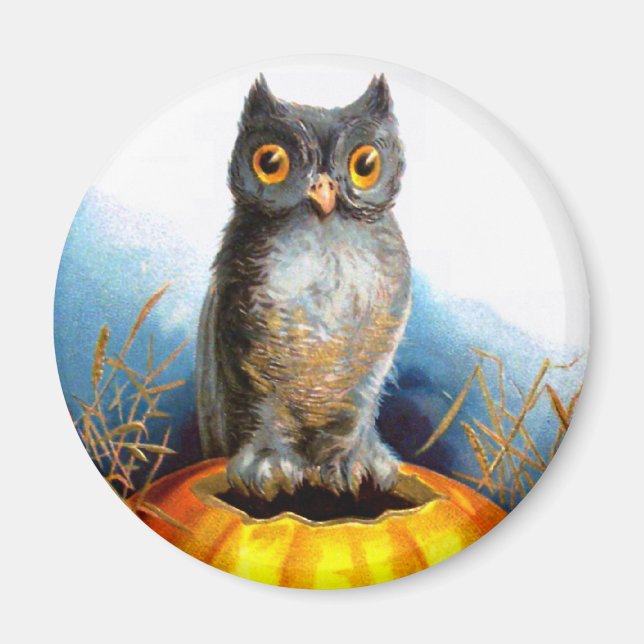 Ellen H. Clapsaddle: Halloween-Eule Magnet (Vorne)