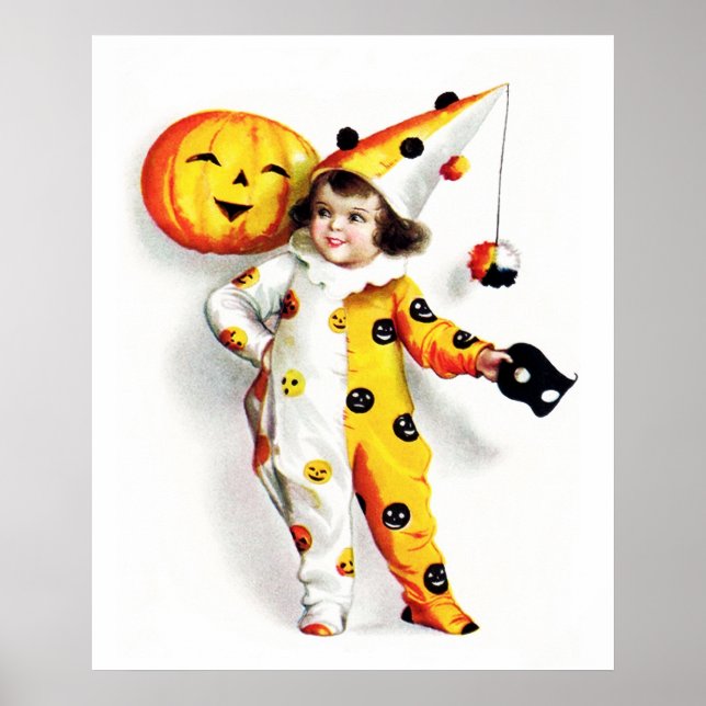 Ellen H. Clapsaddle: Little Halloween Harlequin Poster (Vorne)