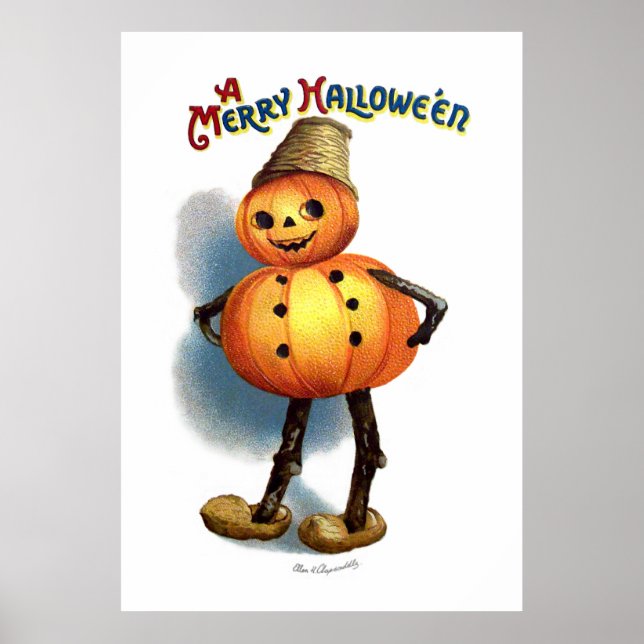 Ellen H. Clapsaddle: Pumpkin Boy Poster (Vorne)