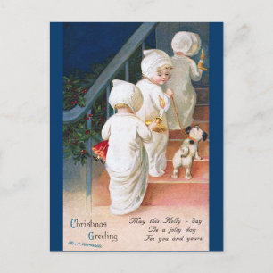 Ellen H. Clapsaddle: Weihnachts-Kleinkind-Mädchen Feiertagspostkarte