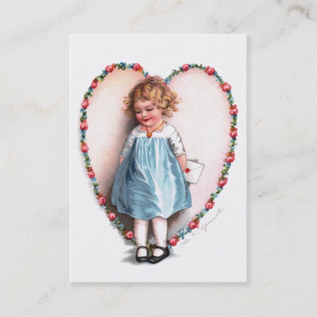 Ellen H. Clapsaddle: Zur einer i-Liebe Visitenkarte (Vorderseite)