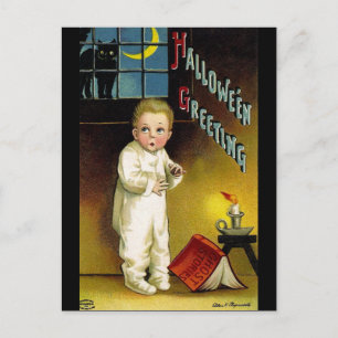 Ellen H. Sattel: Spooky Halloween Postkarte