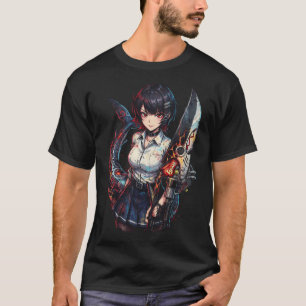 Ellen Joe ZZZ Haifischschwanz Schere Dienstmädchen T-Shirt