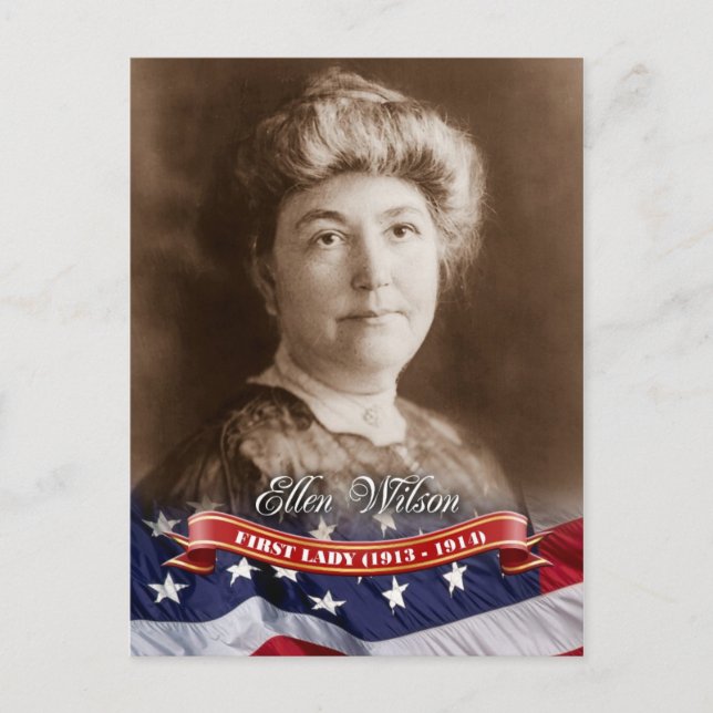 Ellen Wilson, First Lady aus den USA Postkarte (Vorderseite)