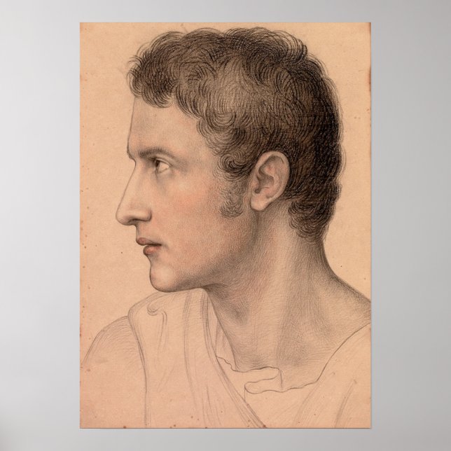 Ellenrieder - Der junge Mann in Profil aus dem Lin Poster (Vorne)