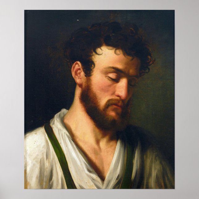 Ellenrieder - Portrait eines bösartigen jungen Man Poster (Vorne)