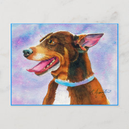 Ellen's Blue Rat Terrier Postkarte