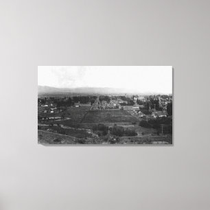 Ellensburg, WA Vogel-Augen-Ansicht der Leinwanddruck