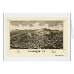 Ellenville, NY panoramische Karte - 1887