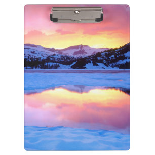 Ellery Lake bei Sonnenuntergang Klemmbrett