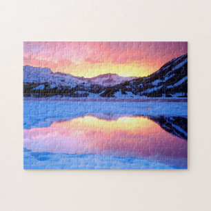 Ellery Lake bei Sonnenuntergang Puzzle
