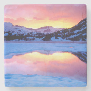 Ellery Lake bei Sonnenuntergang Steinuntersetzer