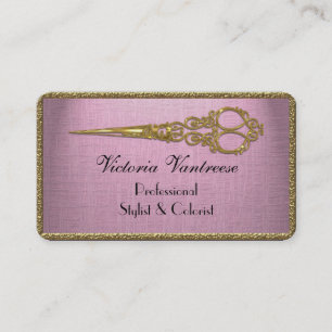 Elles Blumenblatt Velmont Scissor elegantes Visitenkarte