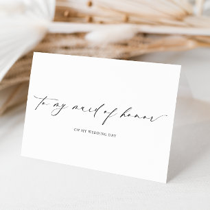 Ellesmere an meine Trauzeugin am Hochzeitstag Karte