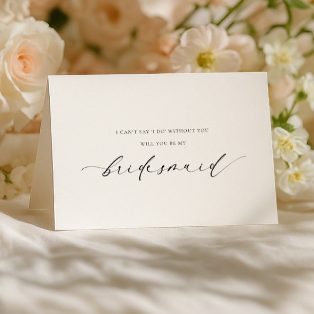 Ellesmere Bridesmaid Proposal Folded Card Karte (Von Creator hochgeladen)