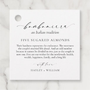 Ellesmere Eine italienische Tradition 5 Sugared Ma Geschenkanhänger