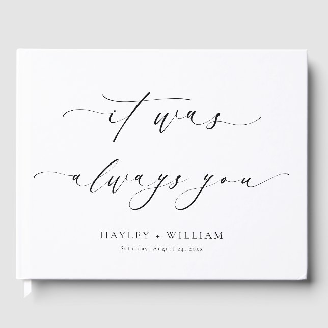 Ellesmere Es war immer deine Hochzeit Gästebuch (Vorderseite)