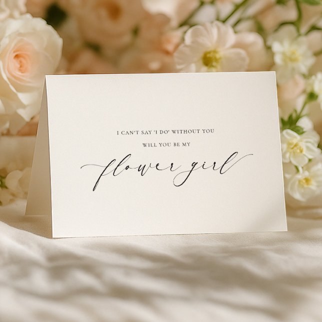 Ellesmere Flower Girl Proposal Folded Card Karte (Von Creator hochgeladen)