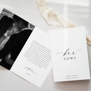 Ellesmere Foto Your Vows Wedding Card Karte