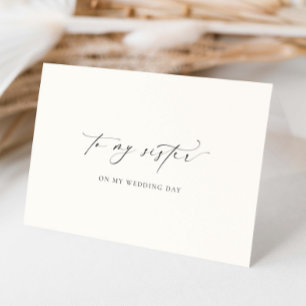 Ellesmere Für den Hochzeitstag meiner Schwester Karte
