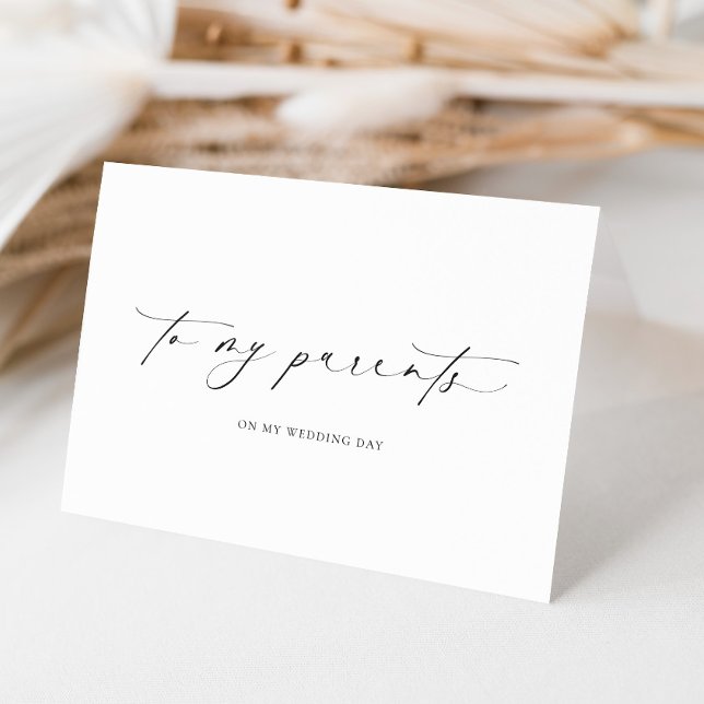 Ellesmere für meine Eltern Hochzeitstag Karte (To My Parents Wedding Day Card Ellesmere )